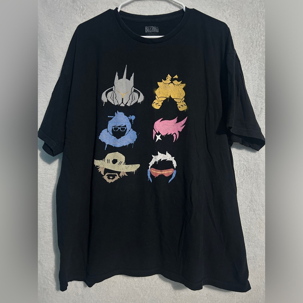 Blizzard Overwatch Multicolor Choose Your Fighter Graphic T-shirt 2X